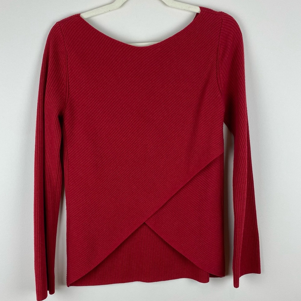Aritzia Babaton Kitano wool linen blend ribbed sweater size S